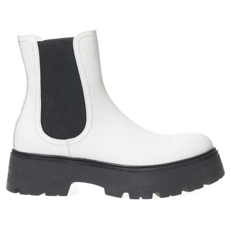 Alexander McQueen Black And White Leather Boot, theFeinheit
