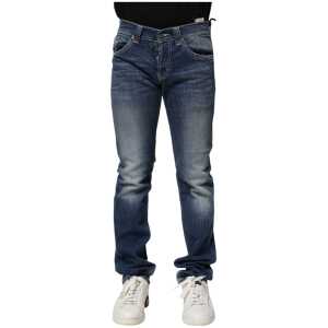 Dondup Blue Washed Skinny Fit Casual Men Denim Jeans