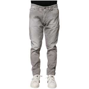 Balmain Light Gray Washed Skinny Fit Men Denim Jeans