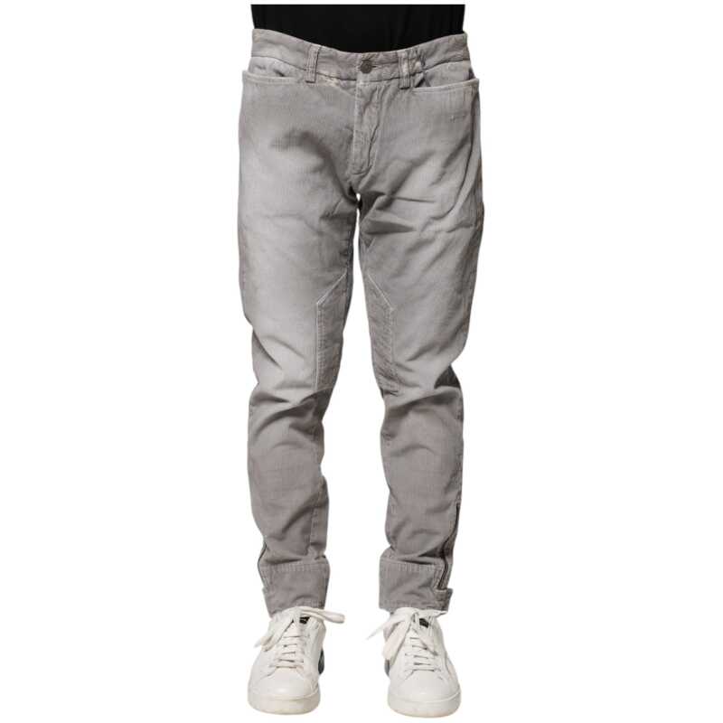 Balmain Light Gray Washed Skinny Fit Men Denim Jeans, theFeinheit