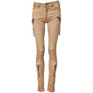 PLEIN SUD Brown Cotton Mid Waist Skinny Denim Jeans