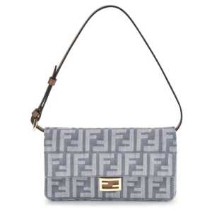 Fendi FF denim Clutch Bag