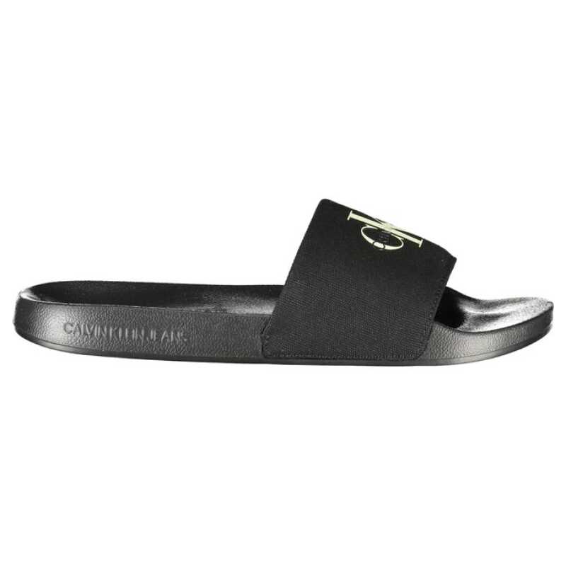 Calvin Klein Black Recycled Cotton Men Sandal, theFeinheit