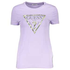 Guess Jeans Purple Cotton Tops & T-Shirt