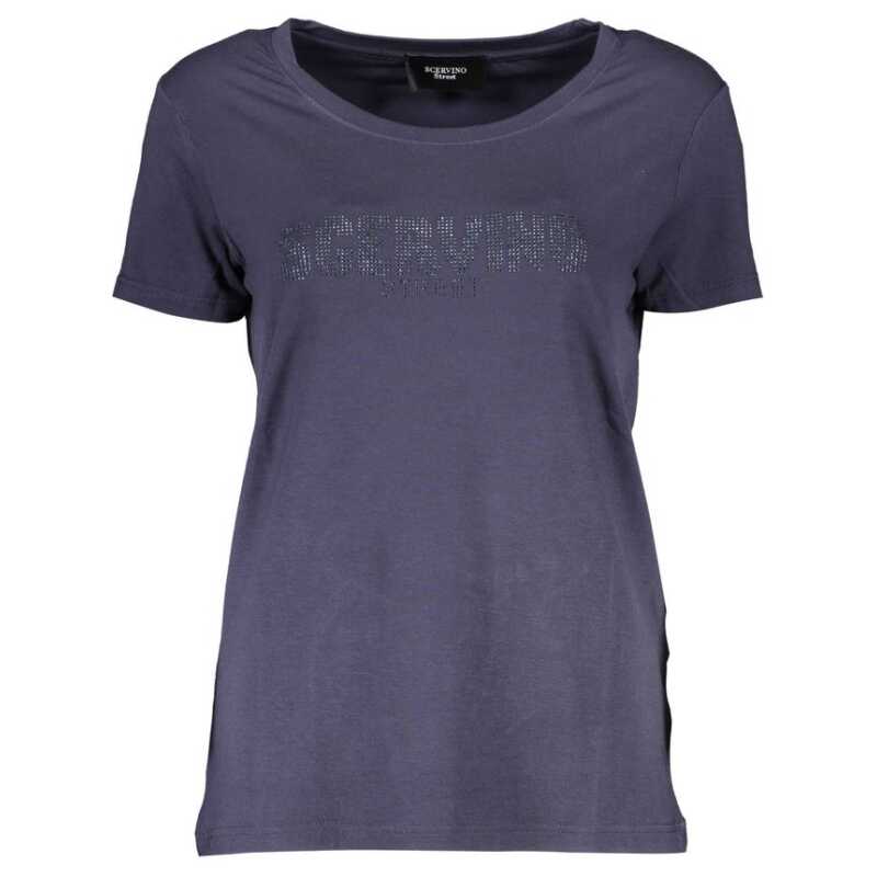 Scervino Street Blue Elastane Tops &amp; T-Shirt, theFeinheit