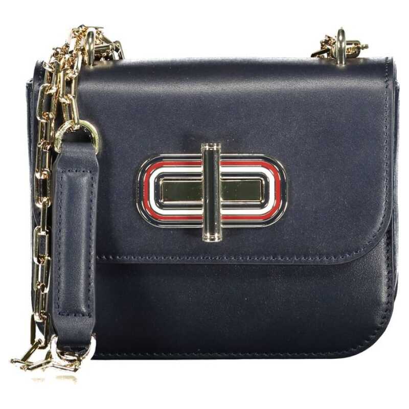 Tommy Hilfiger Blue Leather Handbag, theFeinheit