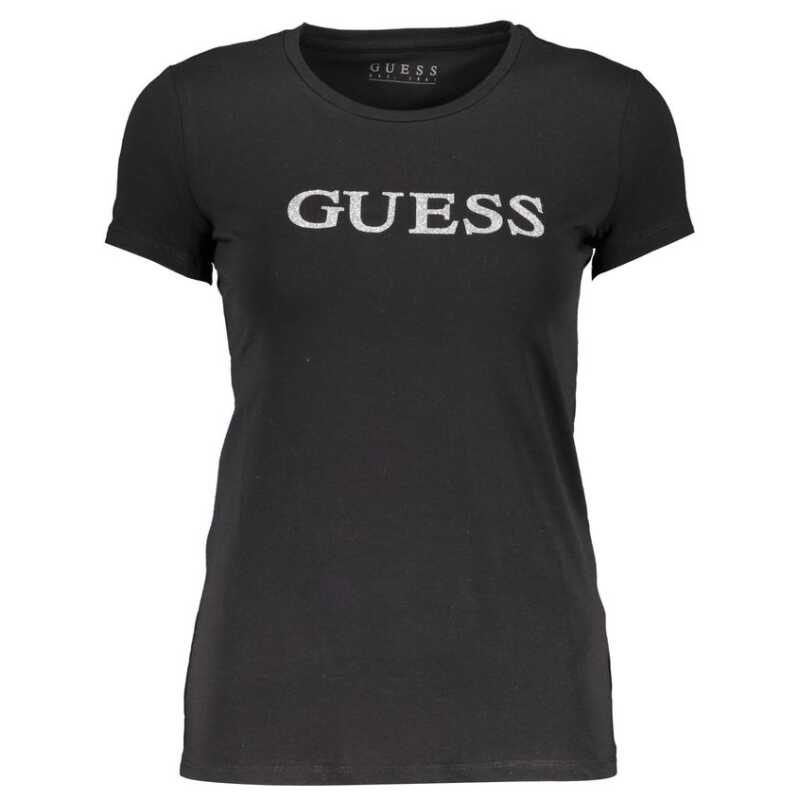 Guess Jeans Black Cotton Tops &amp; T-Shirt, theFeinheit