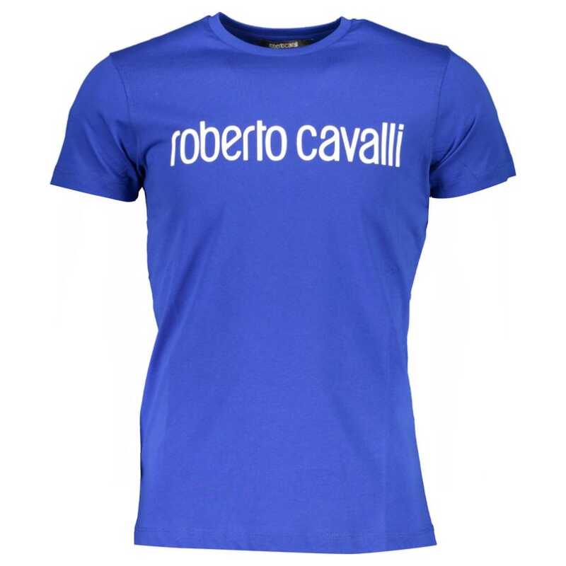 Roberto Cavalli Blue Cotton T-Shirt, theFeinheit