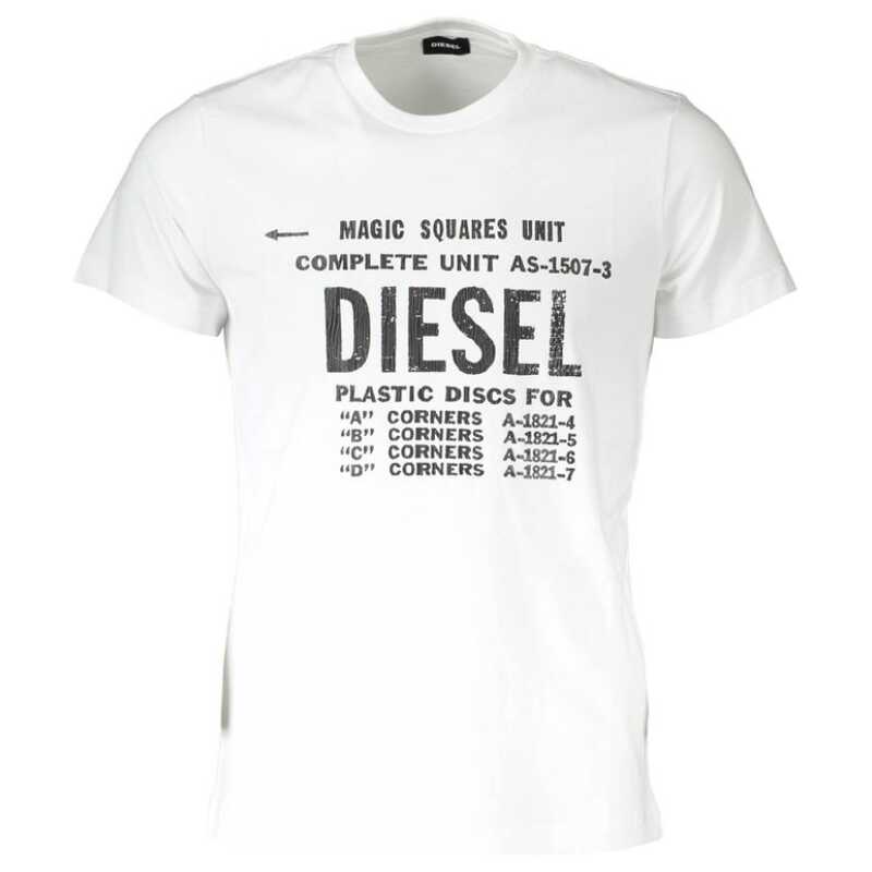 Diesel White Cotton T-Shirt, theFeinheit