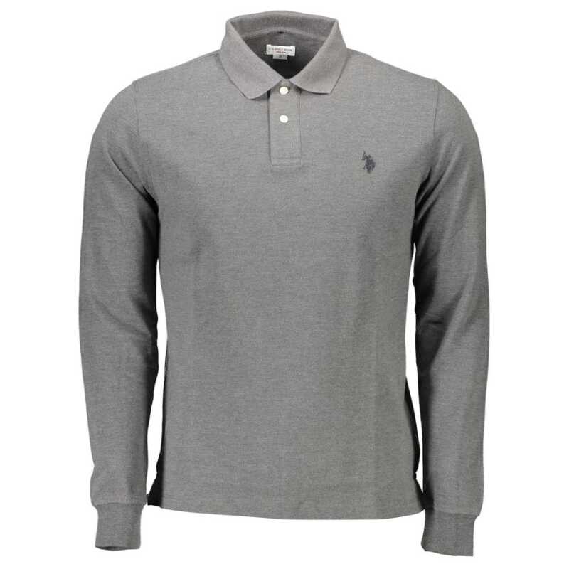 U.S. POLO ASSN. Gray Cotton Polo Shirt, theFeinheit
