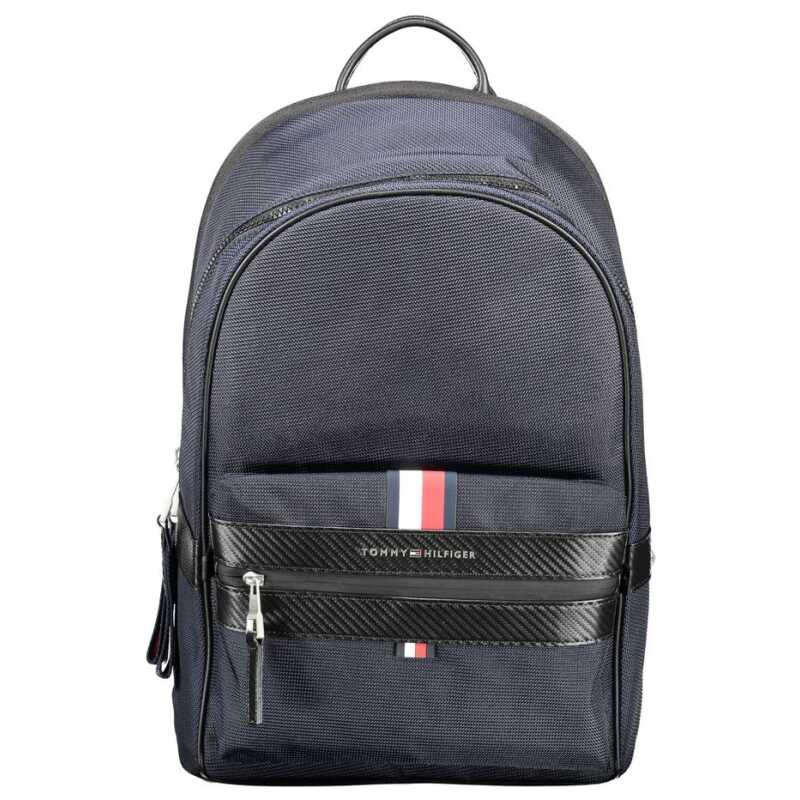 Tommy Hilfiger Blue Polyester Backpack, theFeinheit