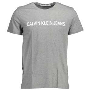 Calvin Klein Gray Cotton T-Shirt