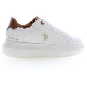 U.S. POLO ASSN. White Polyester Sneaker
