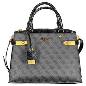 Guess Jeans Black Cotton Handbag