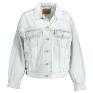 Levi's Blue Cotton Jackets & Coat