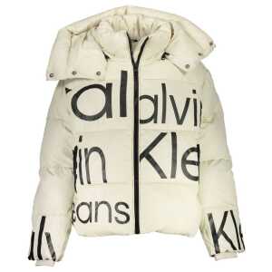 Calvin Klein Beige Polyester Jackets & Coat
