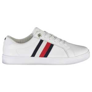 Tommy Hilfiger White Cotton Sneaker