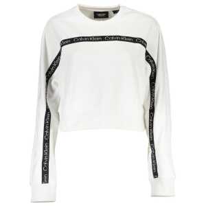 Calvin Klein White Polyester Sweater