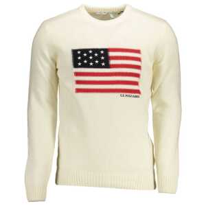 U.S. POLO ASSN. White Wool Sweater