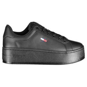 Tommy Hilfiger Black Polyester Sneaker
