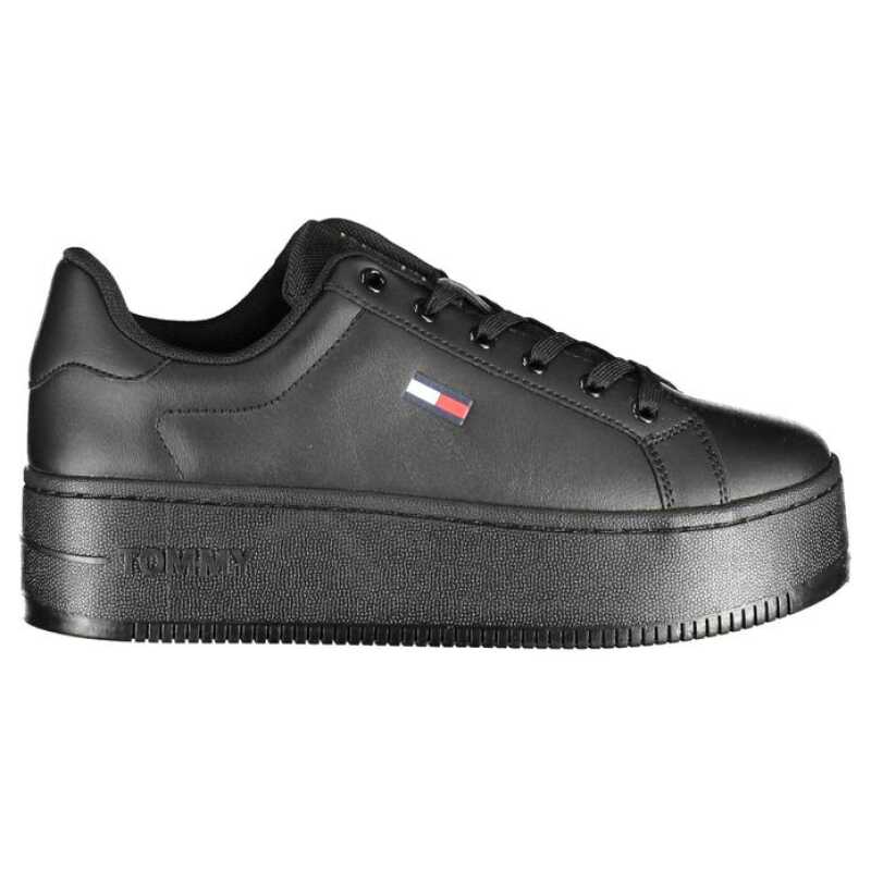 Tommy Hilfiger Black Polyester Sneaker, theFeinheit
