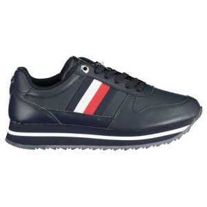Tommy Hilfiger Blue Polyester Sneaker