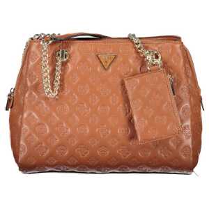 Guess Jeans Brown Polyethylene Handbag