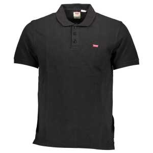 Levi's Black Cotton Polo Shirt