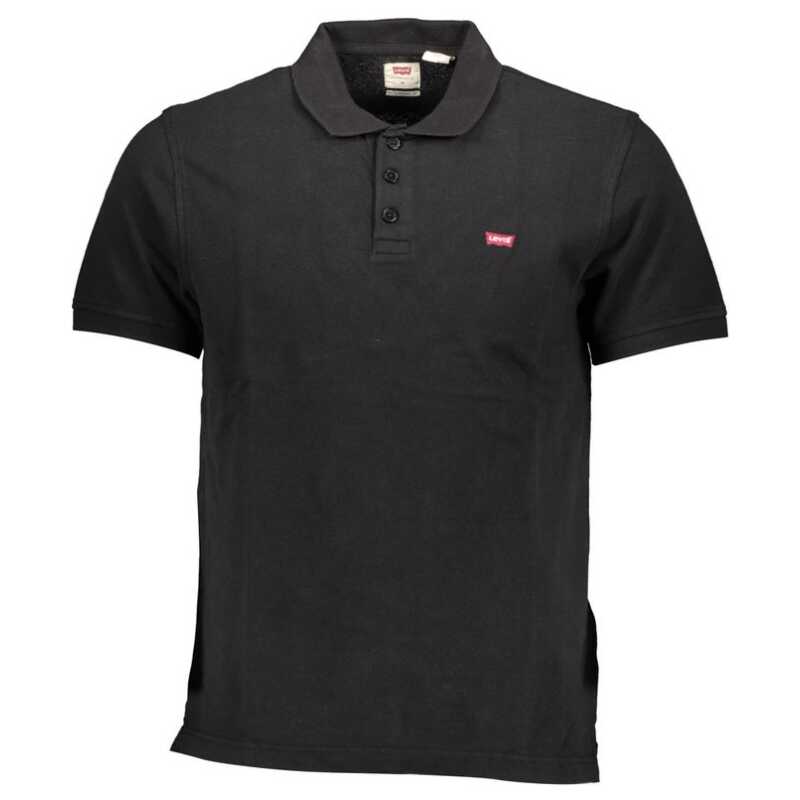 Levi&#8217;s Black Cotton Polo Shirt, theFeinheit