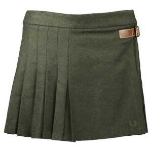 Fred Perry Green Polyester Skirt