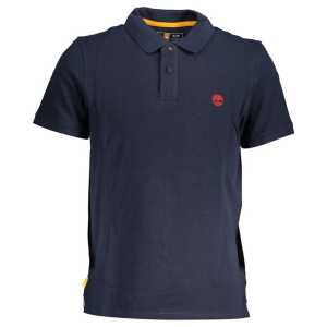 Timberland Blue Cotton Polo Shirt