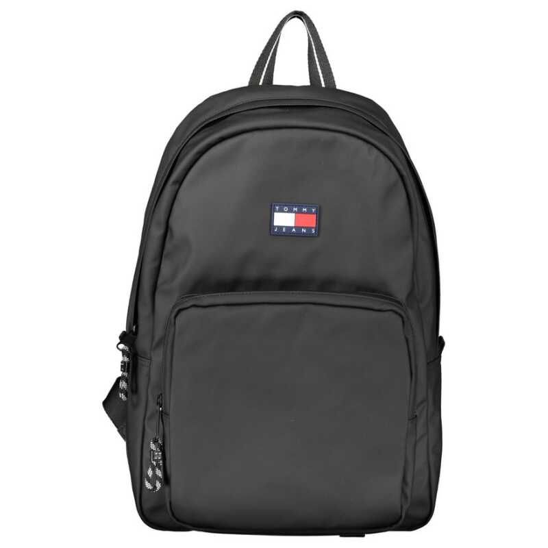 Tommy Hilfiger Black Polyester Backpack, theFeinheit