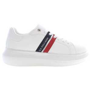 U.S. POLO ASSN. White Polyester Sneaker