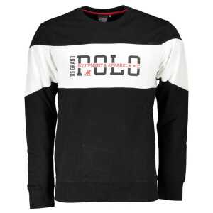 U.S. Grand Polo Black Cotton Sweater