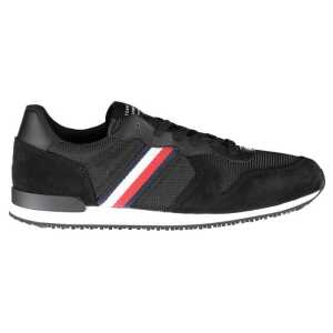 Tommy Hilfiger Black Polyester Sneaker