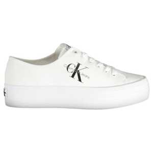 Calvin Klein White Cotton Sneaker