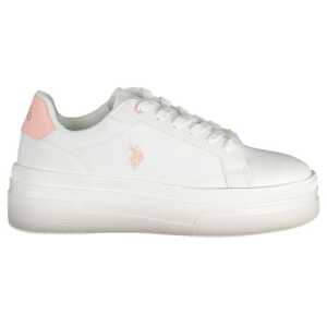 U.S. POLO ASSN. White Polyester Sneaker