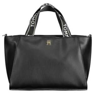 Tommy Hilfiger Black Polyester Handbag