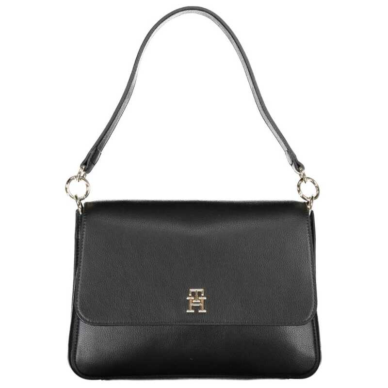 Tommy Hilfiger Black Polyester Handbag, theFeinheit
