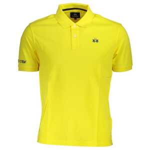 La Martina Yellow Cotton Polo Shirt