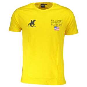 U.S. Grand Polo Yellow Cotton T-Shirt