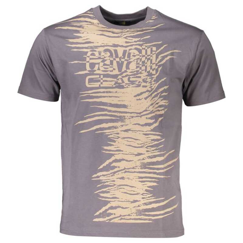 Cavalli Class Gray Cotton T-Shirt, theFeinheit