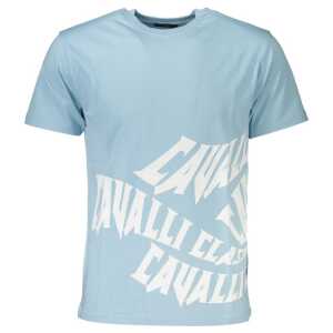 Cavalli Class Blue Cotton T-Shirt