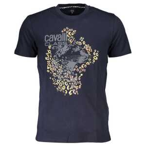 Cavalli Class Blue Cotton T-Shirt