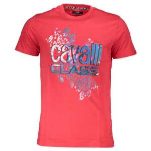 Cavalli Class Red Cotton T-Shirt