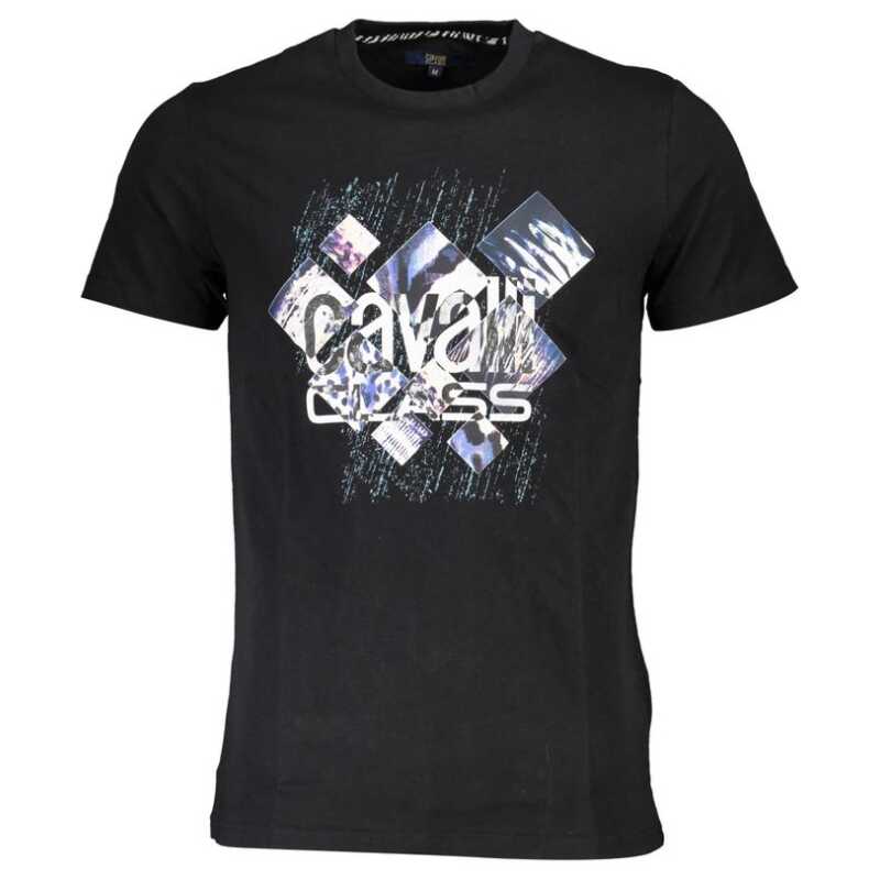 Cavalli Class Black Cotton T-Shirt, theFeinheit