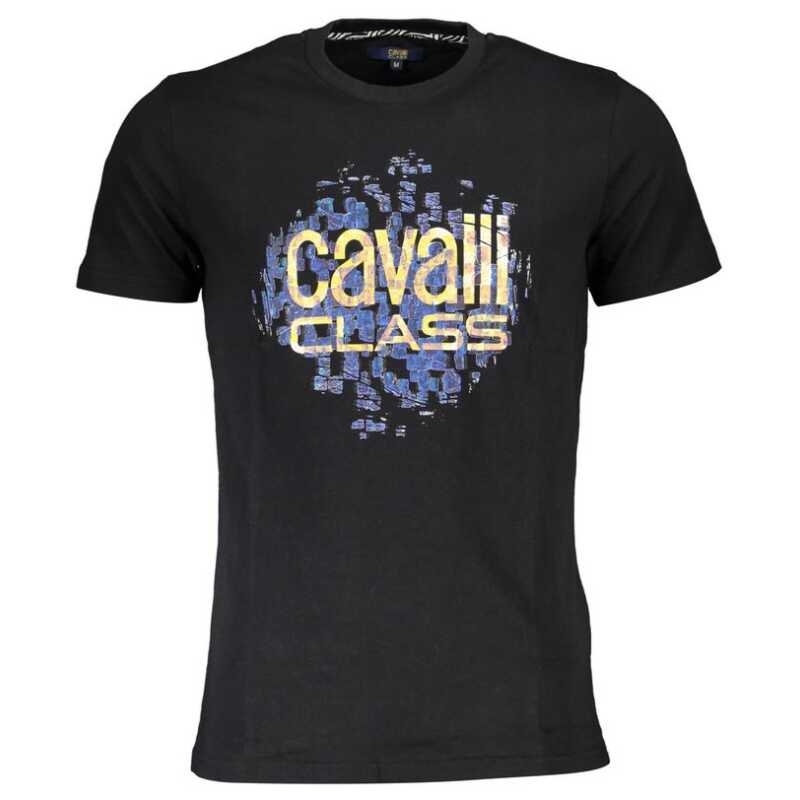 Cavalli Class Black Cotton T-Shirt, theFeinheit