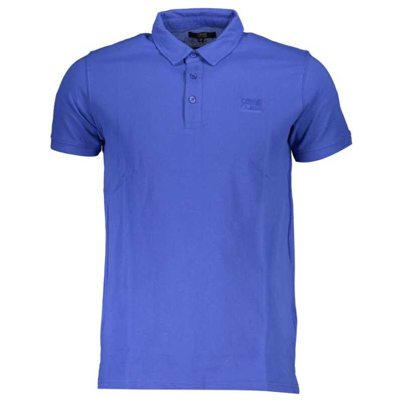 Cavalli Class Blue Cotton Polo Shirt, theFeinheit