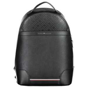 Tommy Hilfiger Black Polyethylene Backpack