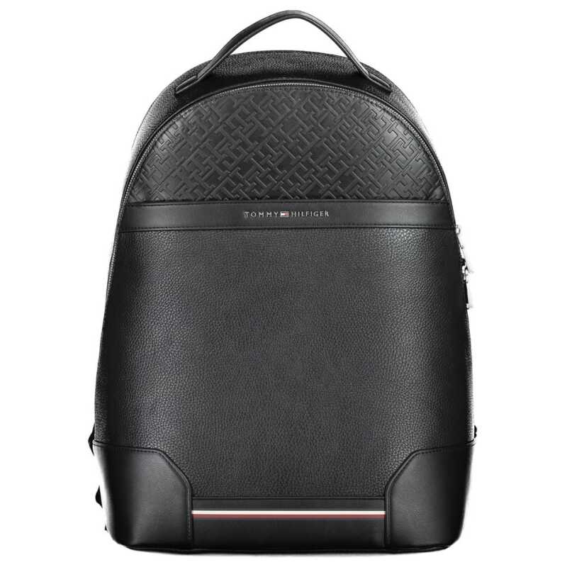 Tommy Hilfiger Black Polyethylene Backpack, theFeinheit